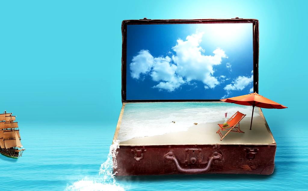 Travel agent planning a custom itinerary on a digital tablet